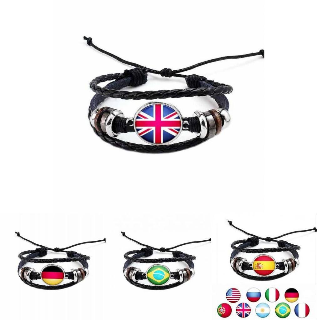 Creative Manwomen National Flag Exquisite Bracelet National Bracelet Flag