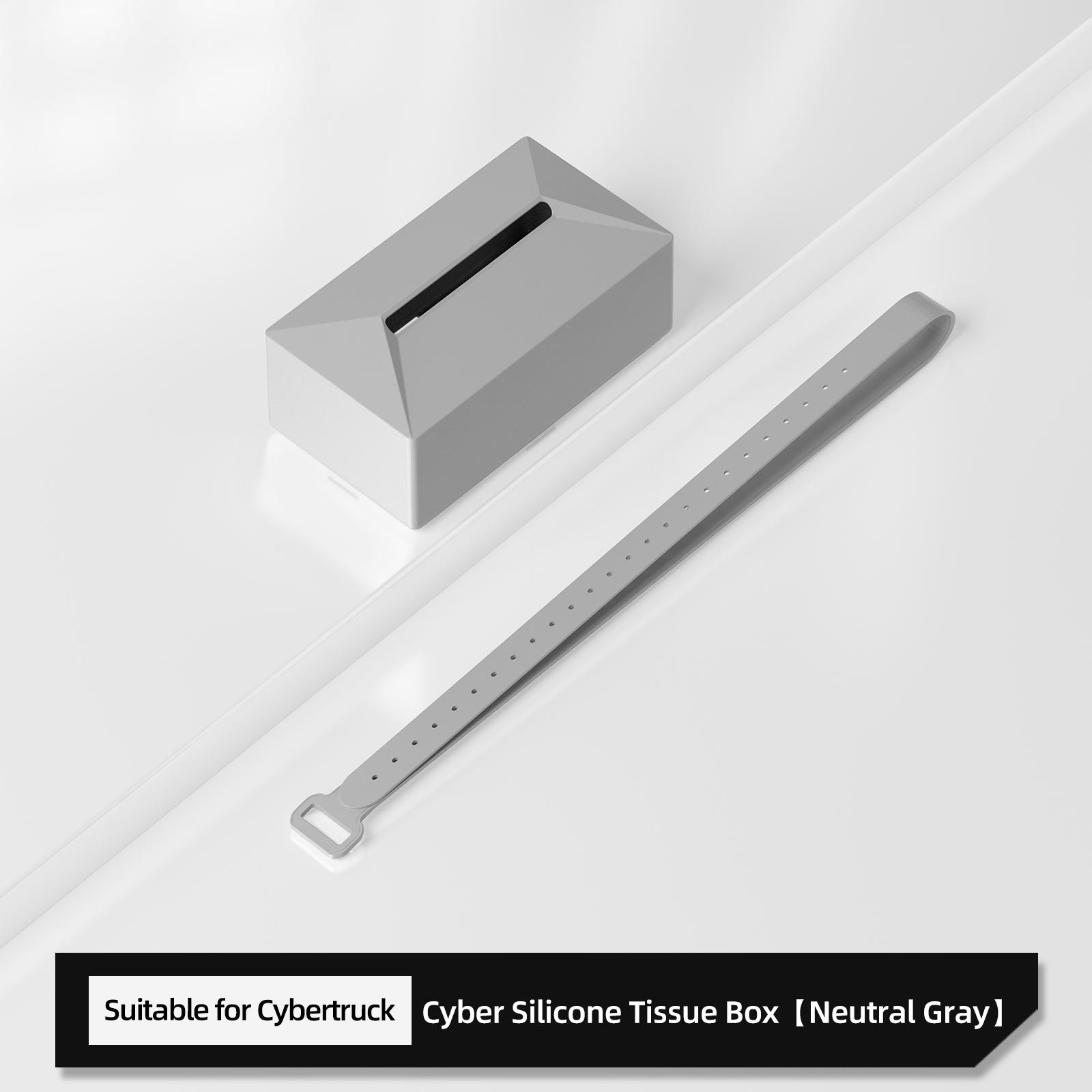 

Автомобильный держатель для салфеток для Tesla Cybertruck, силиконовый держатель для салфеток с ремешком для фиксации, аксессуары для салона автомобиля