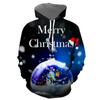 Womens Mens Kids Christmas Sweater Funny Hoodie 3D Digital Print Hooded Sweatshirts With Pockets