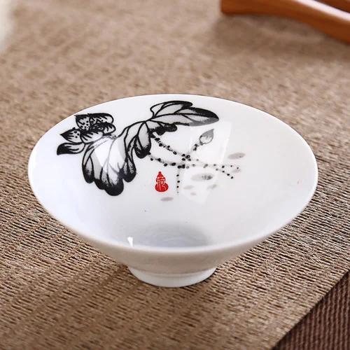 Jingdezhen Dropshipping Tea Set Hand-painted Tea Cup Puer Black Tea Tieguanyin Ceramic Small Cups Chinese Household Teaware