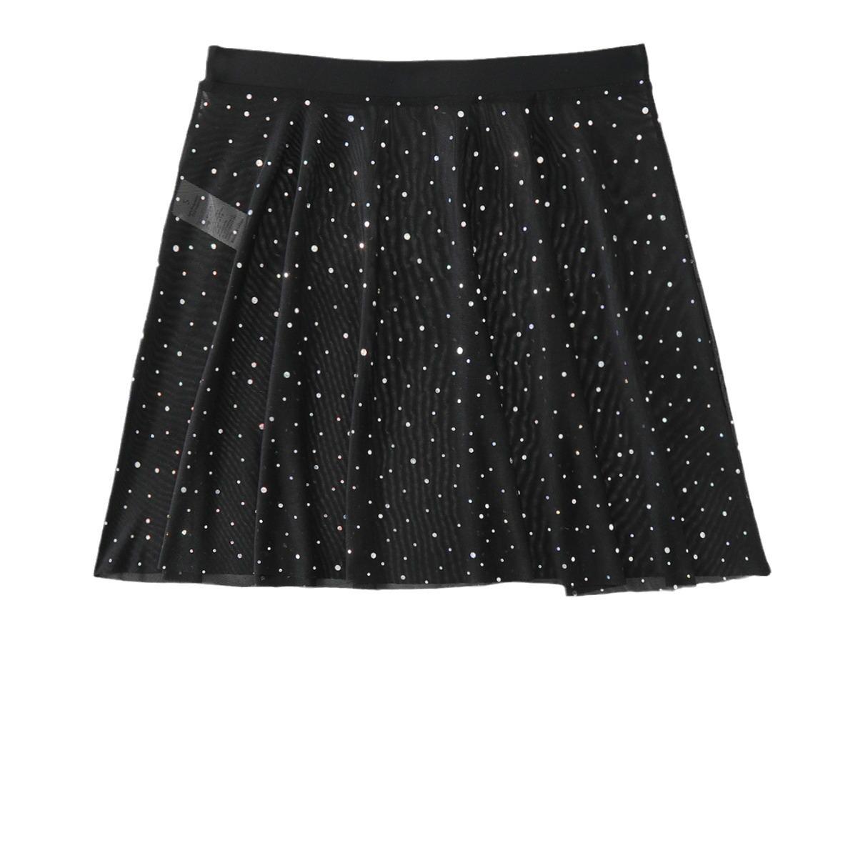 

Юбка-сетка женская с завышенной талией в горошек - Универсальная пляжная юбка с контролем живота и консервативным дизайном, защищающим от просвечивания 2XL