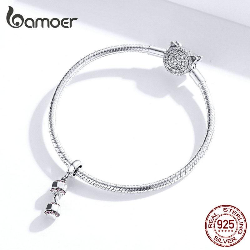 BAMOER Genuine 925 Sterling Silver Pendant Charm for Women Original 925 Snake Bracelet Necklace