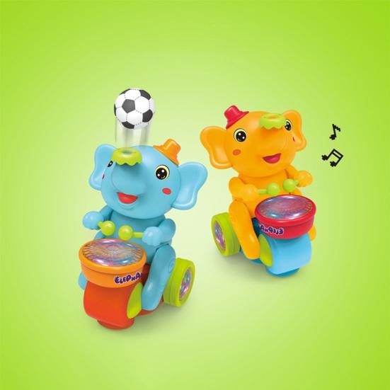 Baby Trommel Elefant Spielzeug mit Musik Licht Blasball Tier Auto Spielzeug Früherziehung Tier Spielzeug 45820 Monate Säugling