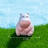 1Pcs Cartoon Cute Hippopotamus Mini Doll Micro Landscape Ornament Dollhouse Home Garden Craft Decoration DIY Garden Accessories