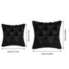 Halloween Cat Throw Pillow Cover Washable Plush Jacquard Pillowcase Funny Kitten Print Cushion Cover for Porch Patio Apartment