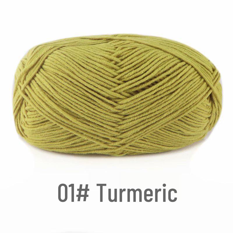 Kämmgarn 4-fädiges Garn-Set: Mittlere Dicke für DIY-Strick- & Häkelpuppenprojekte
