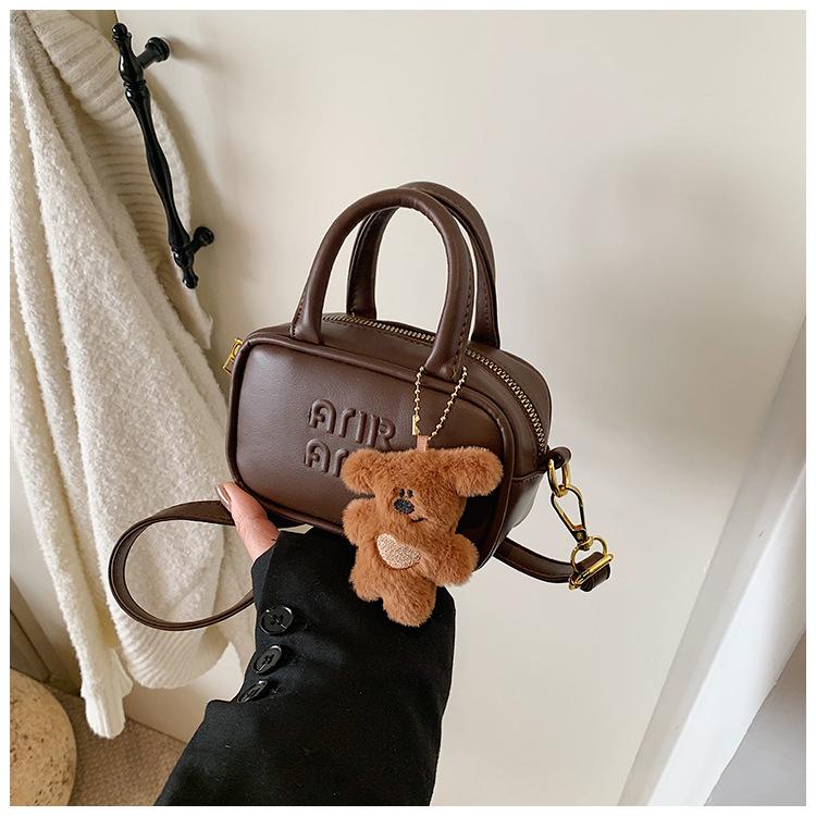 

Contemporary Kids Handheld Bowling Bag With Elegant Letter Designs And Material Breathable кавовий