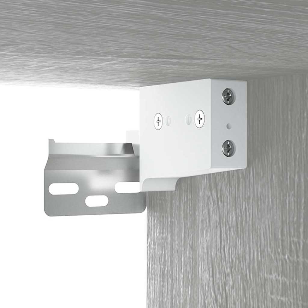 Vidaxl Corner Wall Cabinet, Sonoma Oak Grey, 57X57X60 Cm