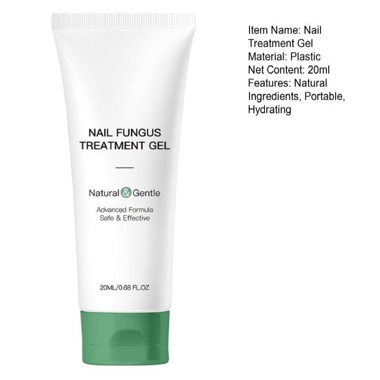 1/2Pcs 20ML Nail Fungus Treatment Gel Natural Ingredients Portable Men Women Hydrating Moisturizing Multi-Purpose