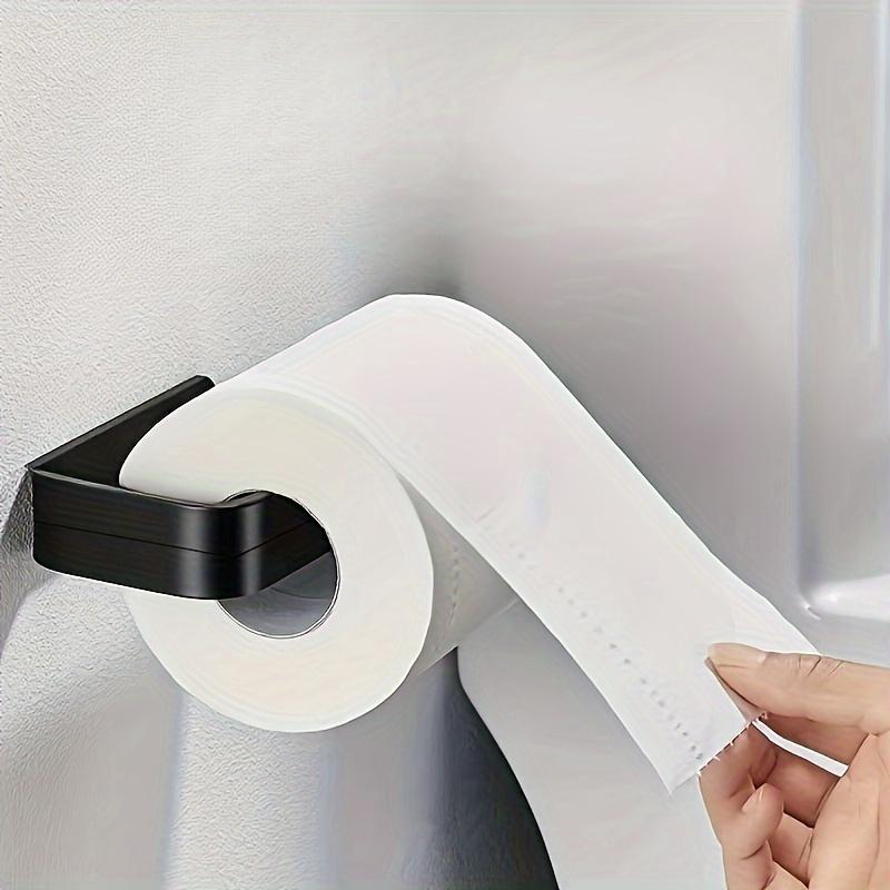 1ks Samolepicí držák toaletního papíru do kuchyně a koupelny - Snadná instalace, bez vrtání, odolný plastový materiál, nástěnný stojan na papírové kapesníky