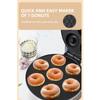 Mini Donut Maker Machine Non-stick Surface for Kids Breakfast Snack Desserts Makes 7 Doughnuts White Color Home Appliances