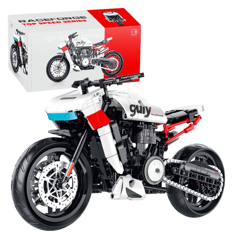 500+ Pezzi Città Super Moto da Corsa Tecnica Fai da Te Blocchi da Costruzione Modello Moto Set Giocattoli Creativi Regali per Ragazzi Adulti Bambini