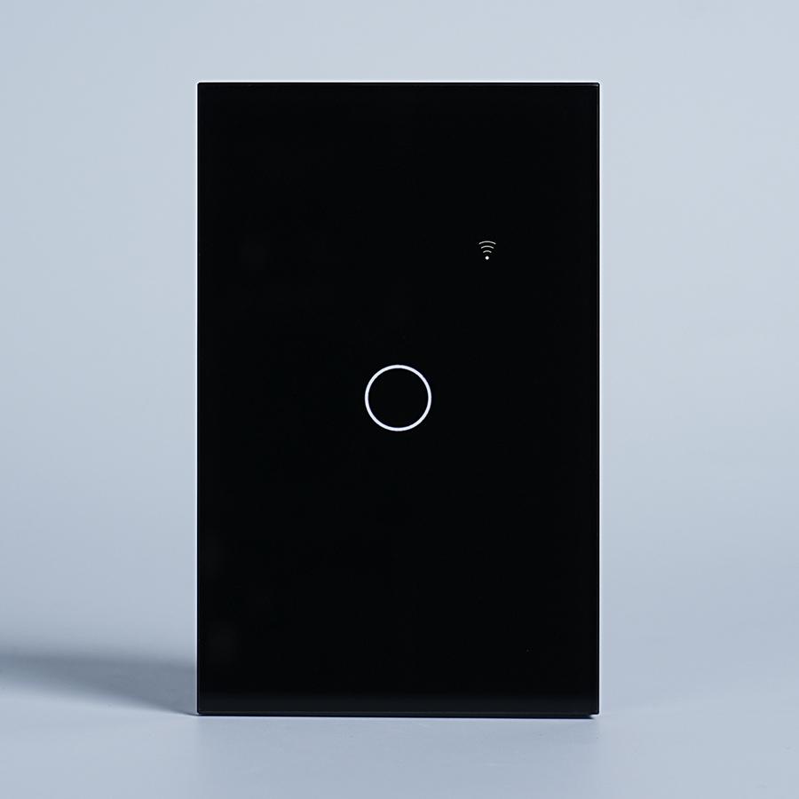 Interruttori Smart Touch in Vetro per Luci, 1 Posto Bianco Nero da Incasso a Parete Controllo APP Compatibile con Alexa e Google Home