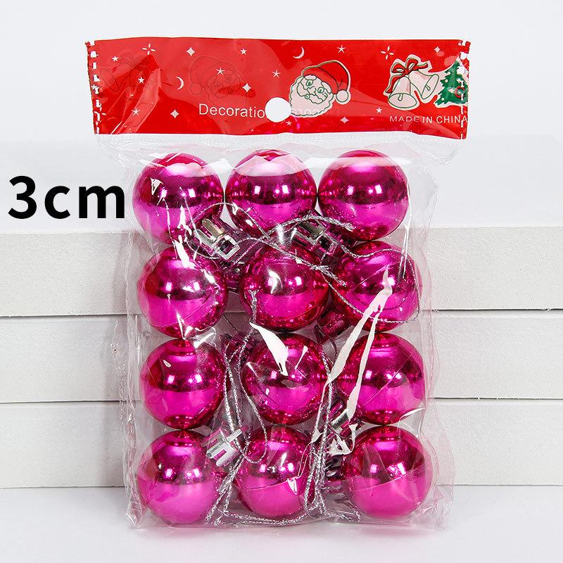 Large and Small Shiny Christmas Ball Tree Decorations