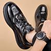 Men's Shoes Spring and Autumn Business Board Shoes Men's Top Layer Cowhide Fashion Korean Casual Leather Shoes