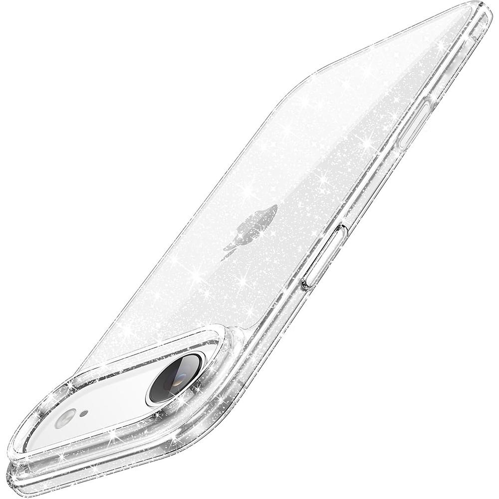 Soft Clear Glitter Case For iPhone Air 17 Pro Max 16E 16 E 15 Plus 14 13 Mini 12 11 X XS XR SE 2022 2020 8 Bling Sparkle Shockproof Phone Bumper Cover