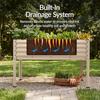 48x24x30in Galvanized Raised Garden Bed Metal Elevated Planter Box Beige Vegetable Garden for Backyard Patio Balcony