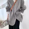 Frühling und Herbst kurzer hochwertiger doppelseitiger Kaschmirmantel Damen locker Koreanische Wollanzugjacke