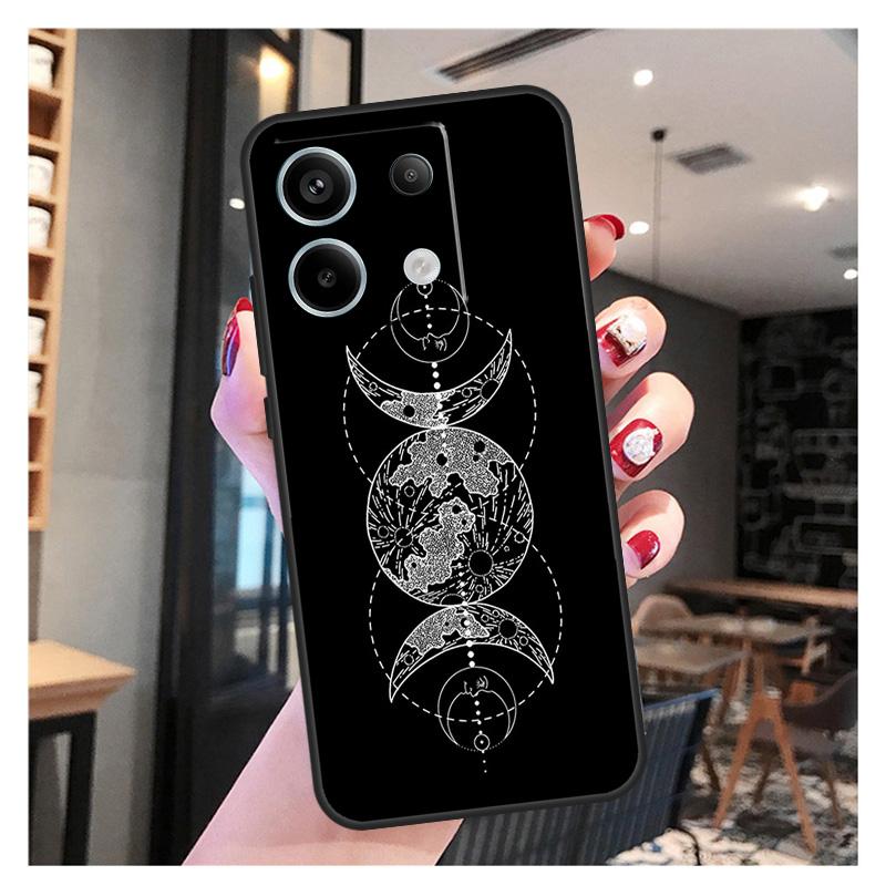 Occult Witchcraft Moon Gothic Witch Case For Xiaomi Redmi Note 11 9 10 12 13 Pro Plus 12S 11S 10S 9S Redmi 12 10C 12C 13C Cover