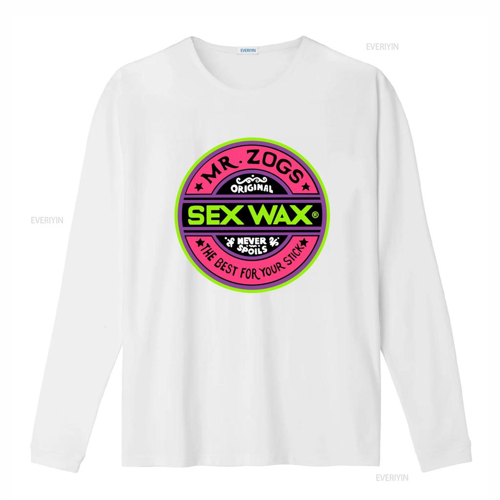 Sex Wax Mr Zogs Original Fluoro Nero T-shirt da Surf Non Si Deteriora Mai Migliore Per il Tuo Stick vintage Lavata Elegante Comoda