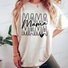 Mothers Day Mama Tshirts Stacked Mama for Ladies Tops Mom Life Short Sleeve Tshirt Crew Neck Gift for Mom Summer Tops Clothes