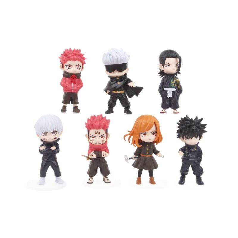 Adorable Jujutsu Kaisen Pvc Toy Figures Of Sukuna Itadori And Fushiguro For Collectors