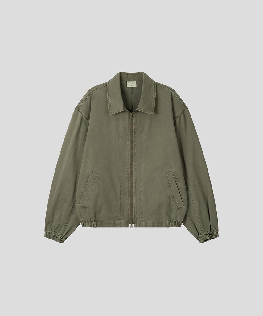 Black Moment Signature Washed Cotton Oversized Blouson 2Way [Khaki]
