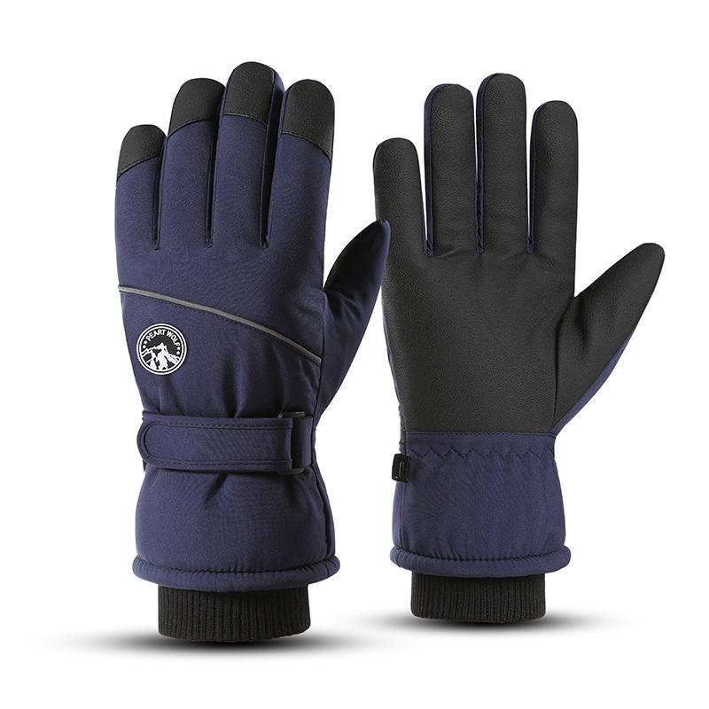 Winter Touchscreen Fleece-Lined Windproof Waterproof Ski Gloves for Adults
