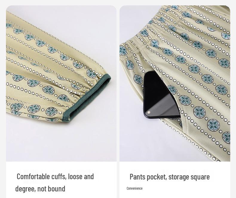 2025 Women's Lycra Cotton Pajama Set - Long Sleeve & Pants for Spring/Autumn, Wearable Outside & Cozy for Home