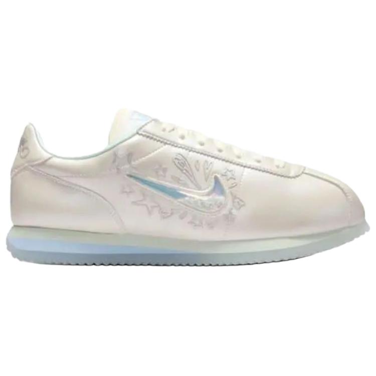 Nike Cortez Cómodos Versátiles de Caña Baja Estilo de Vida Casual Zapatillas para Mujer Blancas IU0528-114