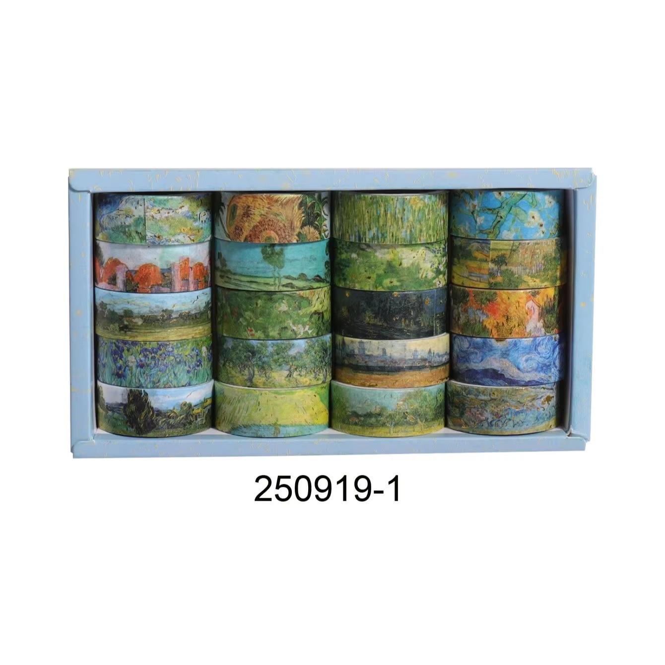 

20 Rolls Vintage Gold Foil Washi Tape Set, Oil Painting Style Scrapbooking Paper, Stationery, DIY Gift Decoration Craft Supplies