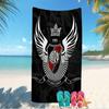 Beach Towel with Club Atlético River Plate Pattern - soft,absorbent,machine washable Lightweight&Modern,swimming,Travel Essentials