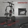 Multi-Exercise Gym Station, with 45kg Weight Stack, for Full Body Workout