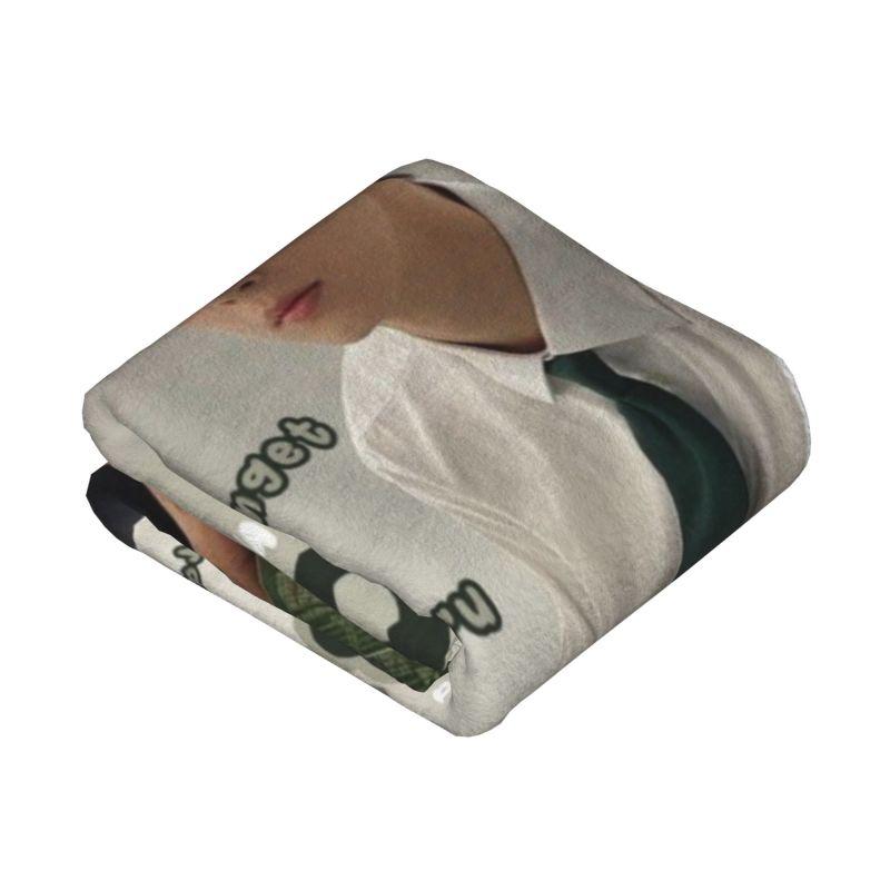 Custom 3D Printed True Beauty Cha EunWoo Blankets Breathable Soft Flannel Winter Throw Blanket for Couch Outdoor Bedroom
