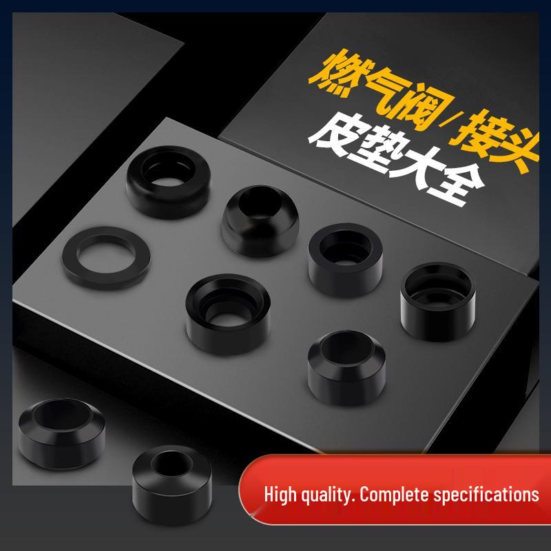 Stainless Steel Corrugated Hose Nut with No-Impact Wave Screw, Seal Ring, Leather Pad, Pressure Relief Valve Interface, and Fastener Gasket