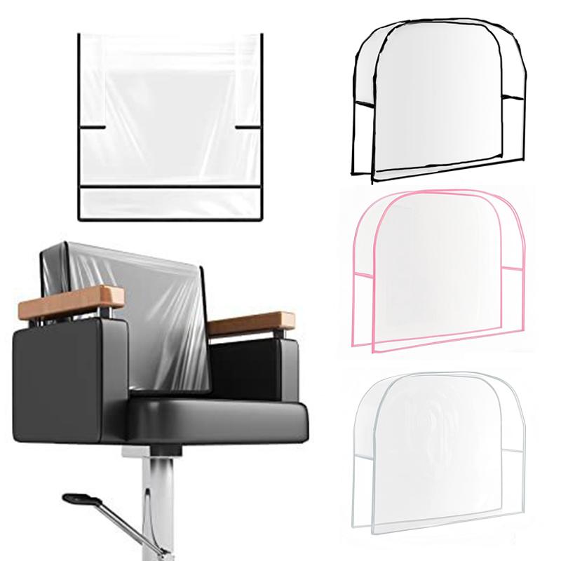 1Pcs Salon Chair Cover Pvc Clear Hairdressing Chair Covers Protectors Universal Waterproof Barber Chair Back Covers Round/Square