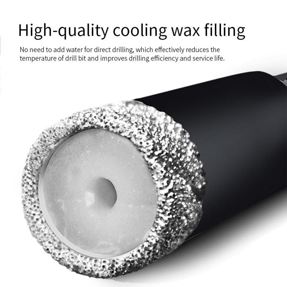 1PC Brazed Drill Bit Dry Drilling Ceramic Tile Drill Bit Marble Granite Vitrified Tile Hole Opener Diamond Drill Bit LM
