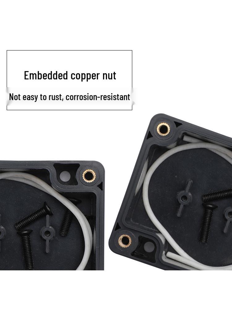 Black Waterproof Outdoor Electronics Junction Box