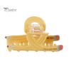 Scissors Rulers Design Hair Claw Thick Built-in Spring Claw, Transparent Soft Acrylic Shower with Office Accessories Curved Anti-Slip Teeth,