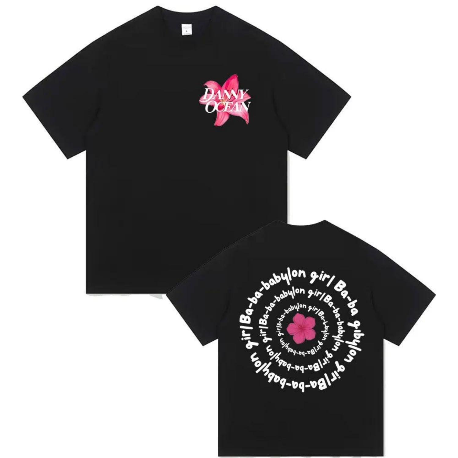 

Singer Danny Ocean Babylon Girl Tour 2026 Fans Gift T Shirts Men Women Summer Fashion Harajuku Vintage Oversized Cotton Tshirt XXXXXL чорний