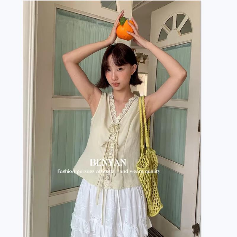 Spring 2026 Korean Style White Layered Embroidered Skirt for Women