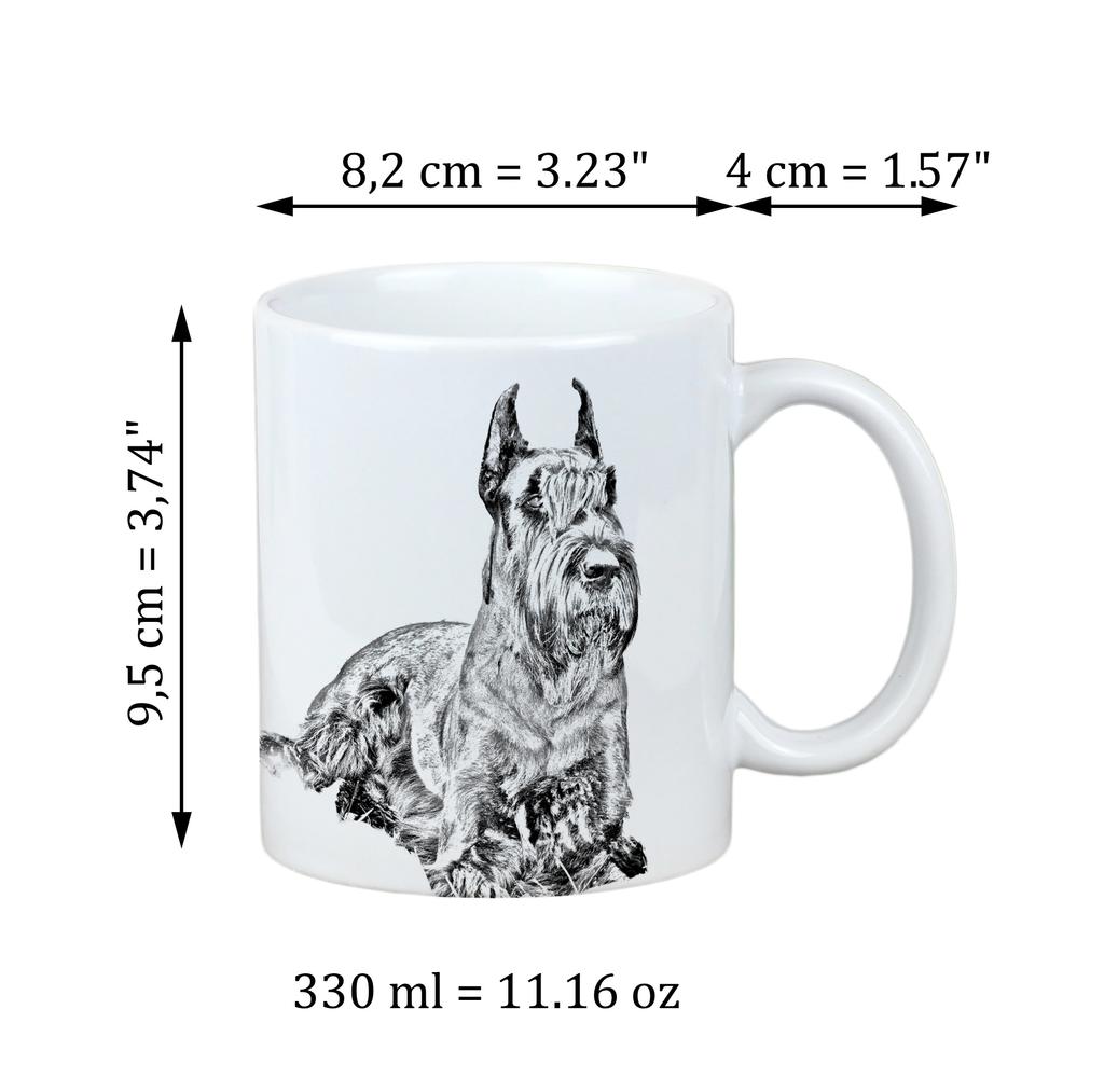 Schnauzer I - Cup with a Dog, Cute Cup with Graphics, a Gift with Your Photo from the Art-Dog Brand