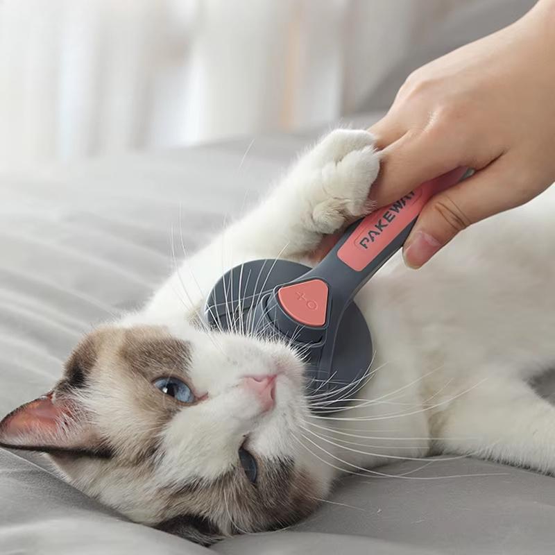 Cat And Dog Comb Hair Removal Self Cleaning Pet Needle Combs Puppy Kitten Grooming Accessories Pet Supplies