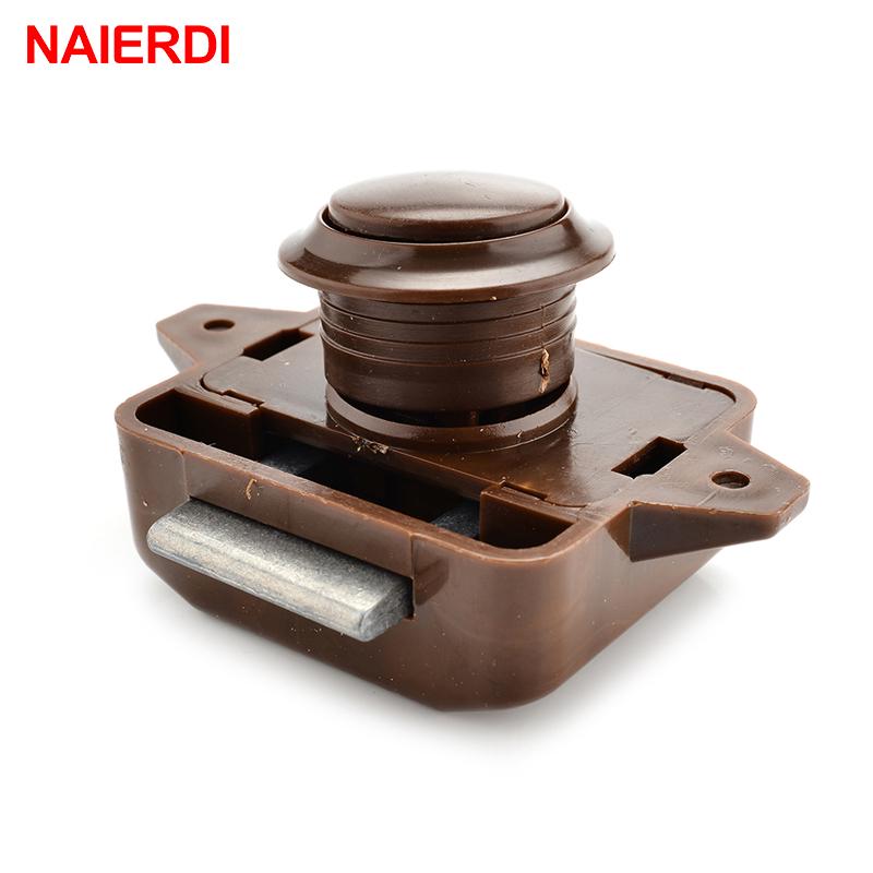 NAIERDI Camper Car Push Lock Diameter 26mm RV Caravan Boat Home Cabinet Drawer Latch Button Locks