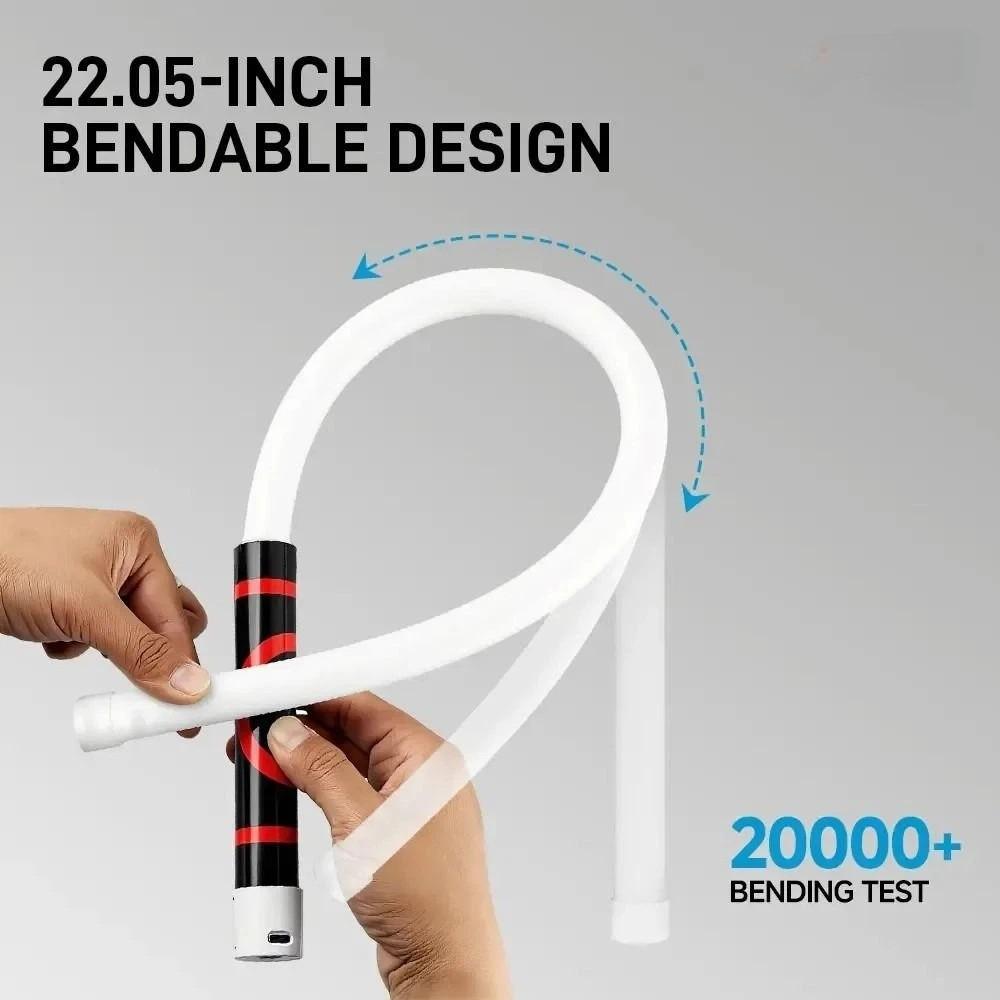 High-Lumen Flexible Work Light 3 Brightness Modes Bendable LED Flashlight Automotive Repair