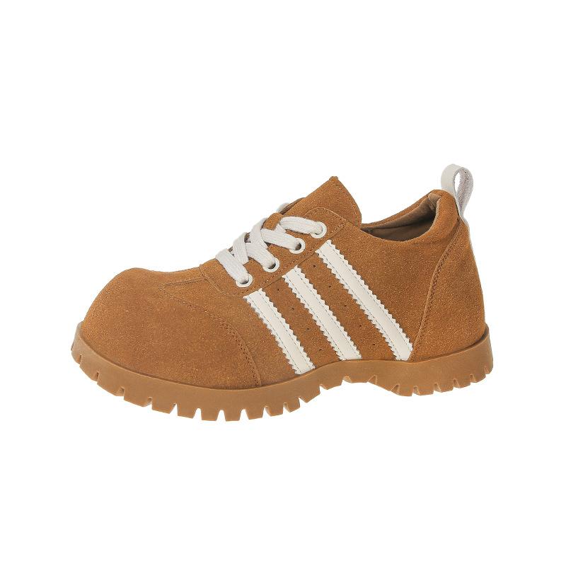 Suede flat-bottomed German training shoes women's 2025 new spring women's shoes popular versatile Forrest Gump shoes sports and leisure board shoes