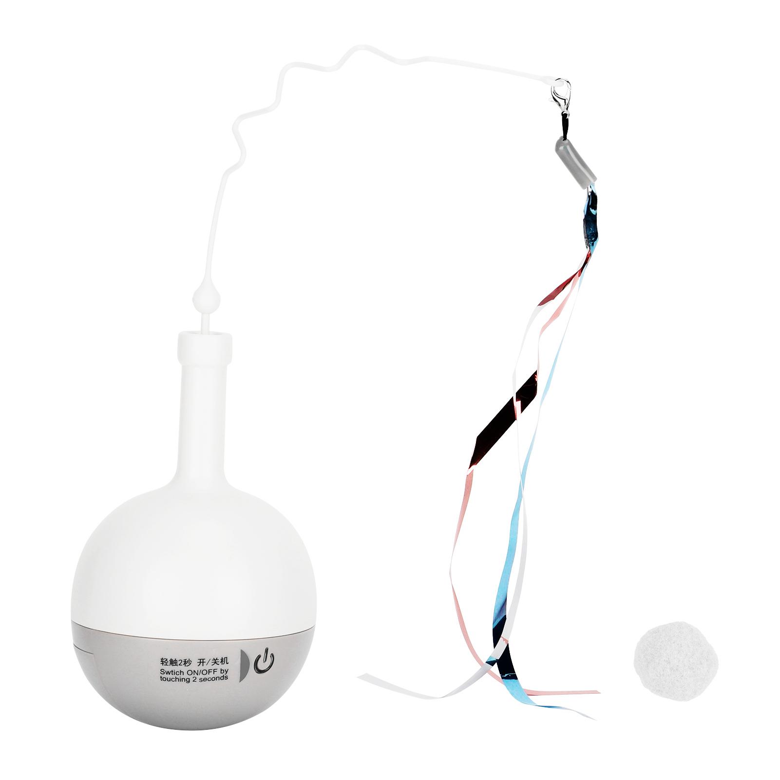 Interactive Cat Automatic Rotating Food Dispenser Toys Electric Feeder Ball with Band