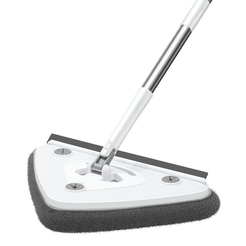 High-Rise Double-Sided Glass Cleaning Squeegee with Telescopic Pole