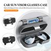 YIH4 For Abarth Car Interior Accessories Glasses Holder Clip Box Car Visor Sunglasses Glasses Case FR FIAT 500 Tipo FR Panda Argo