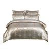 Luxury European Style Jacquard Satin Bedding Set - 3 Piece Queen/King Size Soft Breathable Anti-Mite
